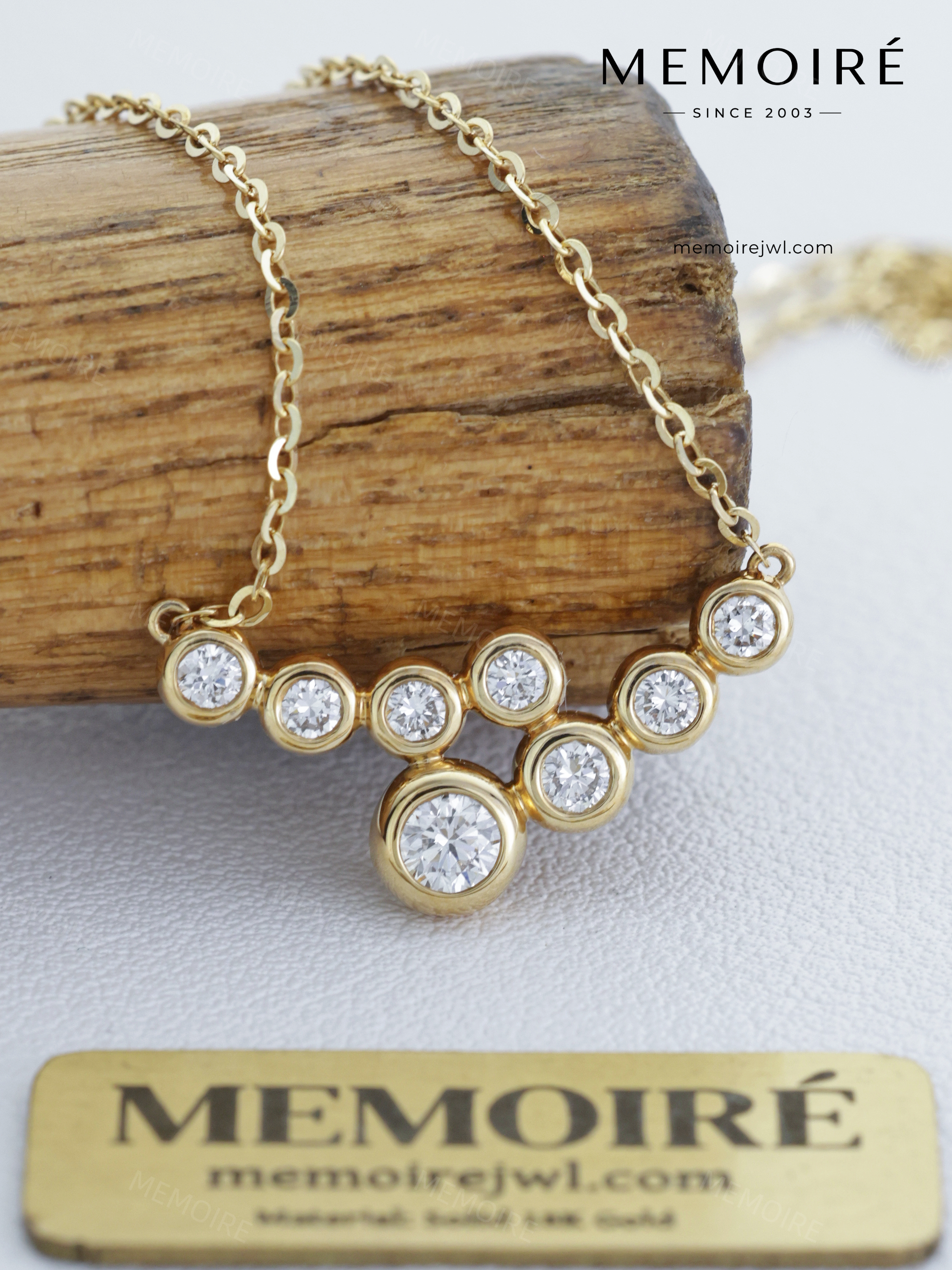 MEMOIRÉ 14K Yellow Gold Bubble Pendant Necklace