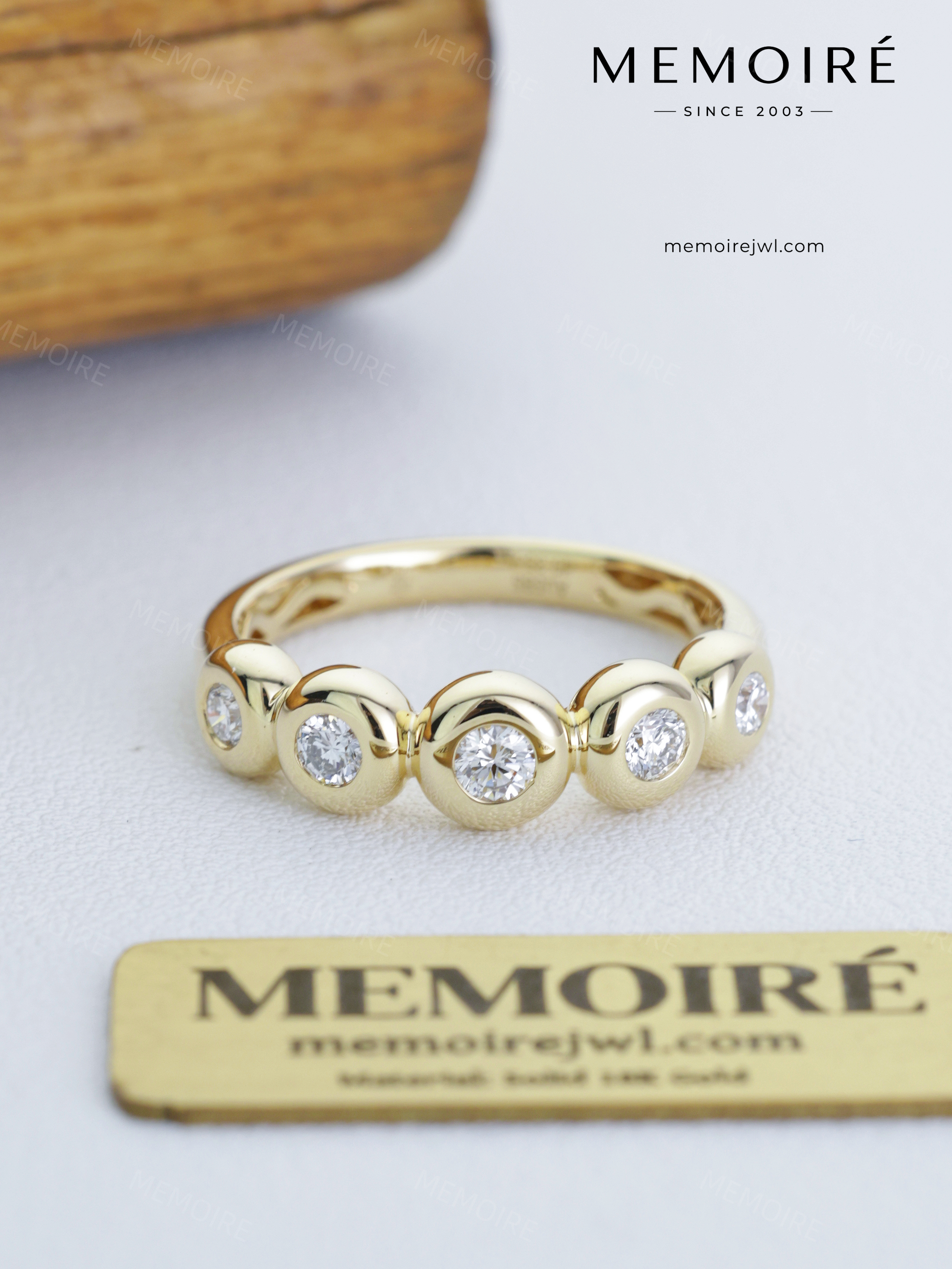 MEMOIRÉ 18K Gold Bubble Ring