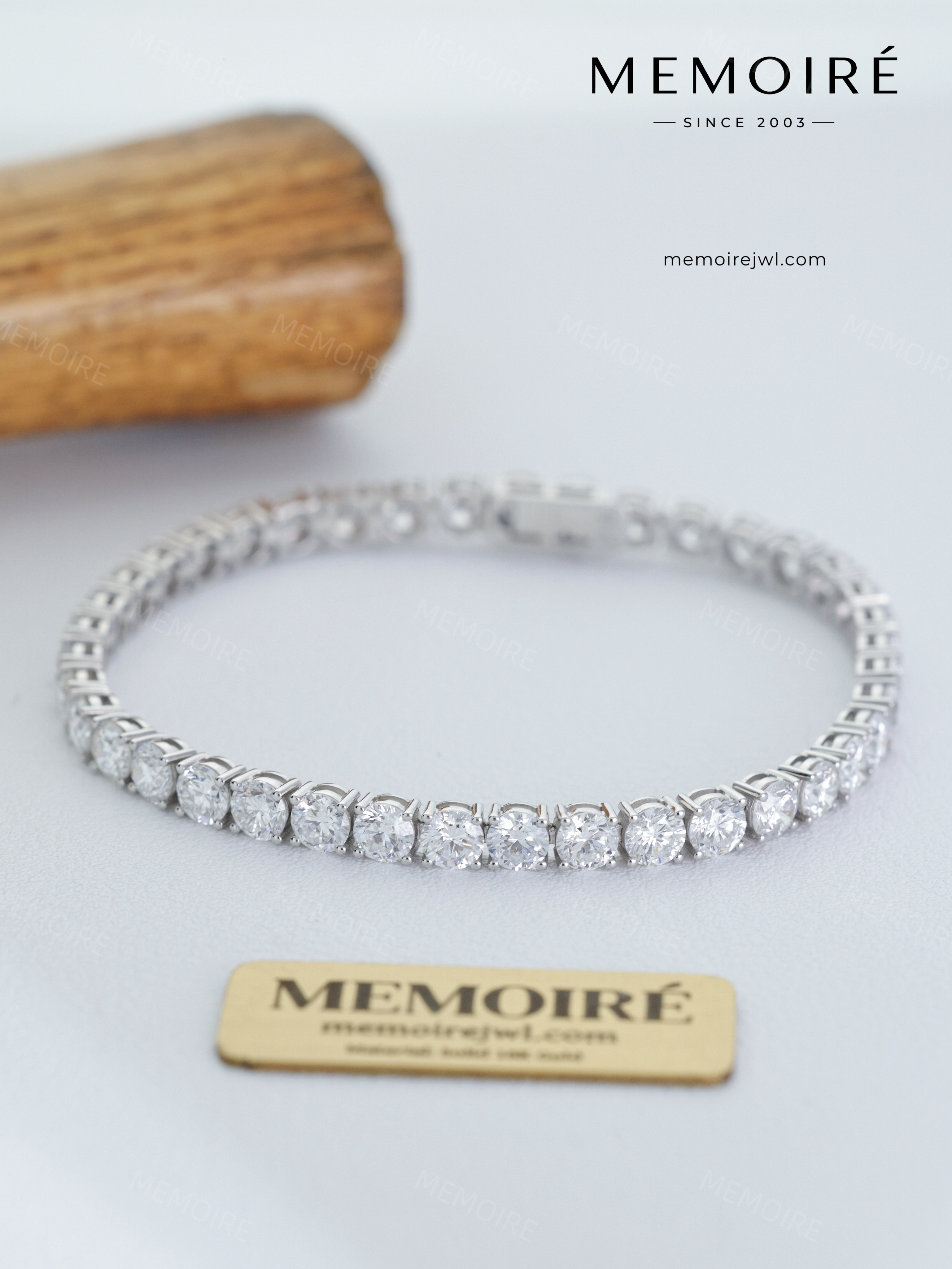 MEMOIRÉ 14K White Gold Stone Tennis Bracelet