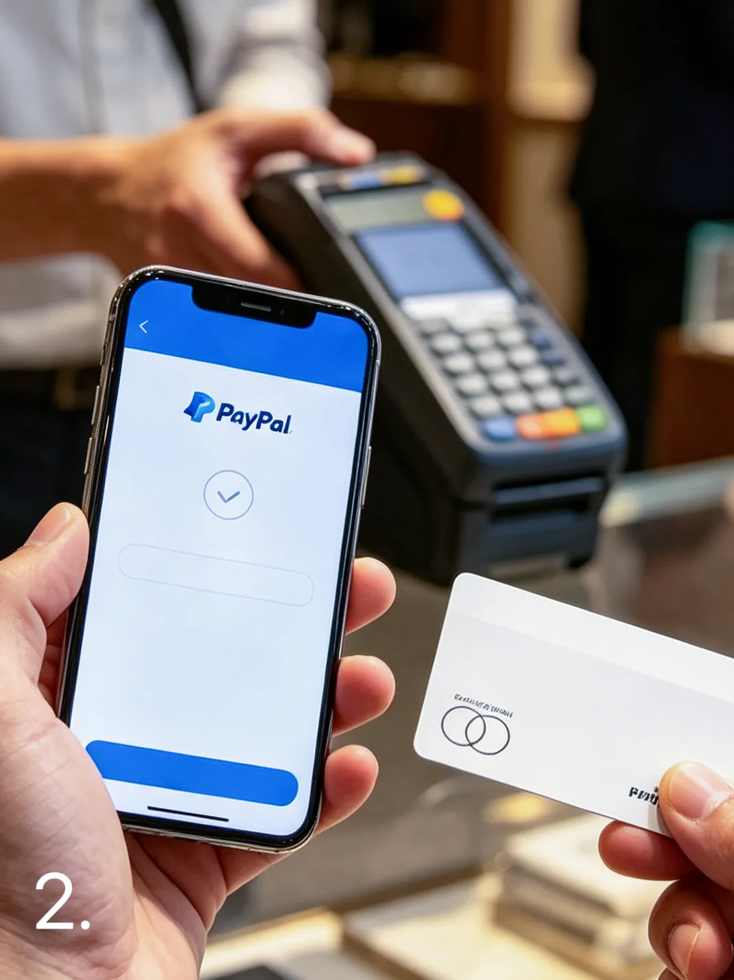 Paying securely with PayPal on a smartphone