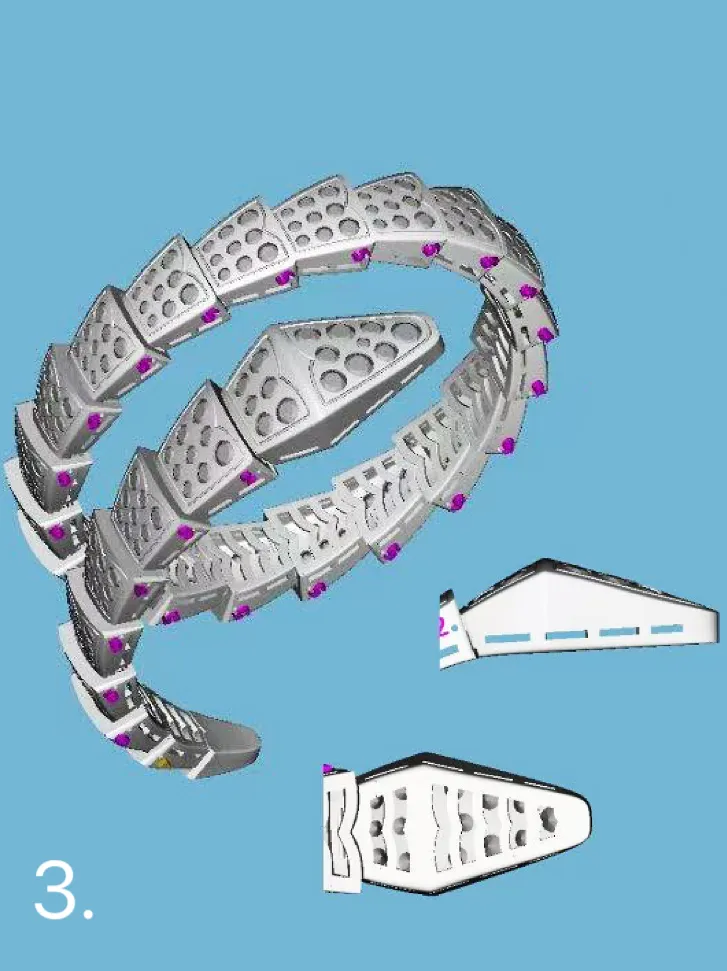 3D CAD model of a jewelry piece
